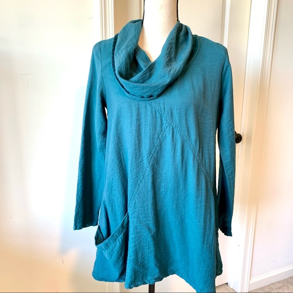 ET’ LOIS Cowl Neck “Helia” Tunic Blouse—SZ. XS - Picture 1 of 15